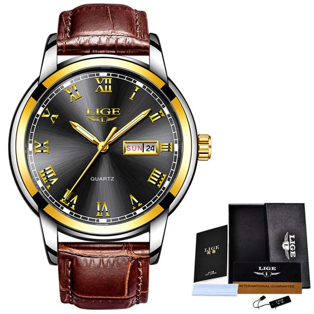 LIGE branded men's watch