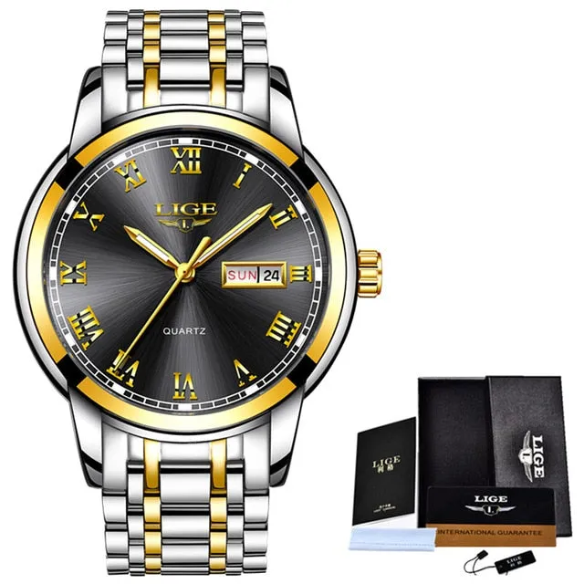 LIGE branded men's watch