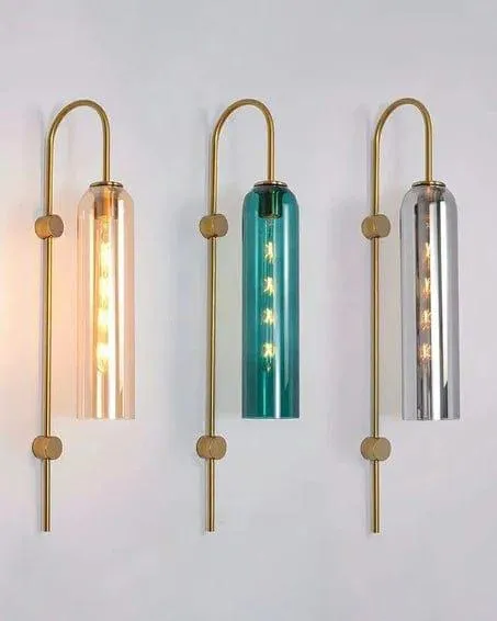 Luxurious Crystal Flute Lampshade Pendant Lights For Home Wall Decoration ( Silver Glass)
