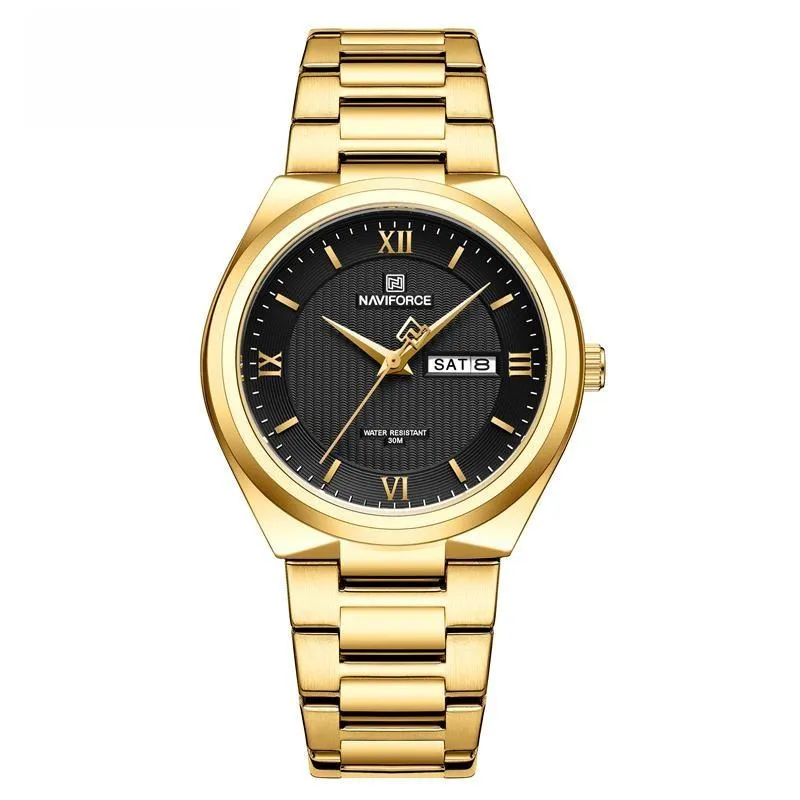 Luxury Men's Fashion Wristwatch Stainless Steel Strap Quartz Watches