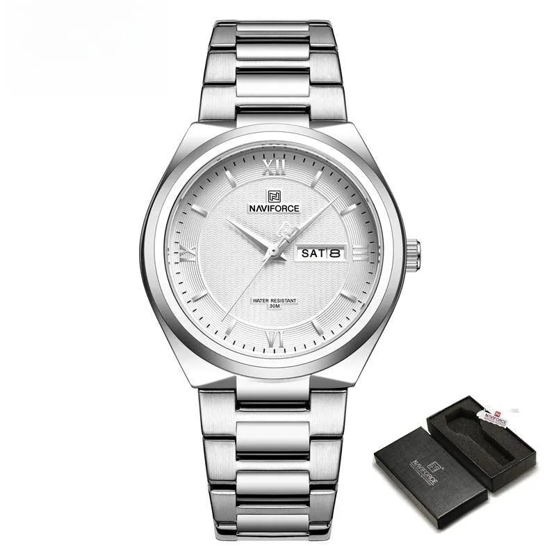 Luxury Men's Fashion Wristwatch Stainless Steel Strap Quartz Watches