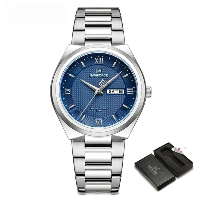 Luxury Men's Fashion Wristwatch Stainless Steel Strap Quartz Watches