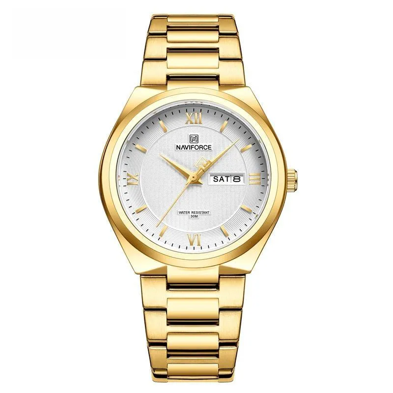 Luxury Men's Fashion Wristwatch Stainless Steel Strap Quartz Watches