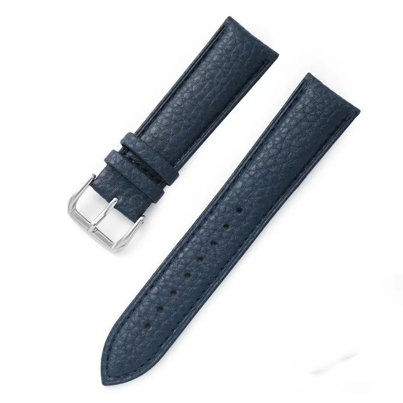 Lychee Pattern Drop Pattern Needle Buckle Leather Strap Soft Waterproof