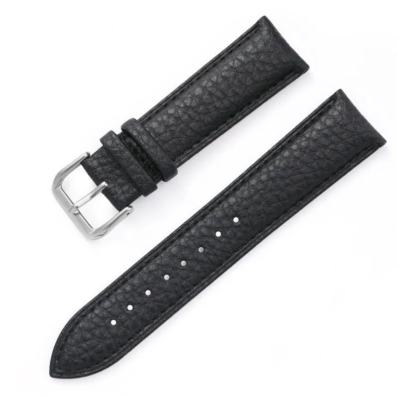 Lychee Pattern Drop Pattern Needle Buckle Leather Strap Soft Waterproof