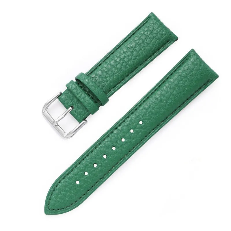 Lychee Pattern Drop Pattern Needle Buckle Leather Strap Soft Waterproof