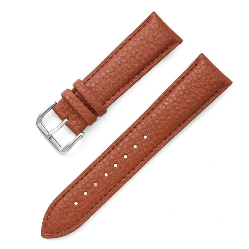 Lychee Pattern Drop Pattern Needle Buckle Leather Strap Soft Waterproof