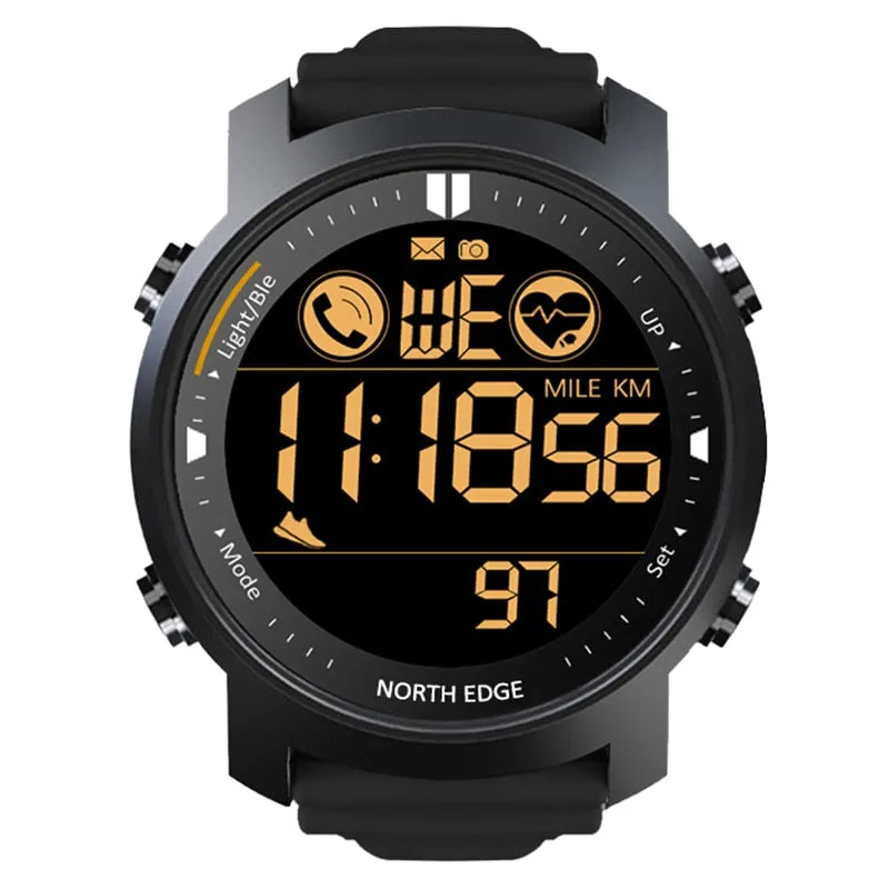 Men Digital Watch Military Waterproof 50M Running Sports Pedometer Stopwatch Watch