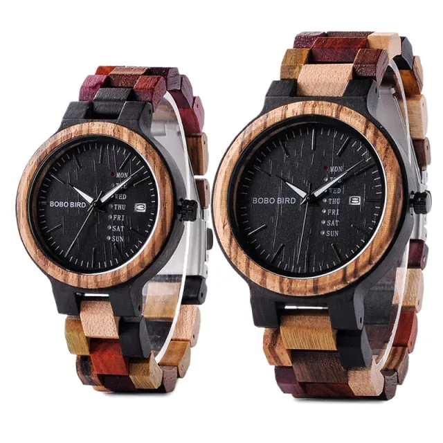 Men Women Quartz Week Date Timepiece