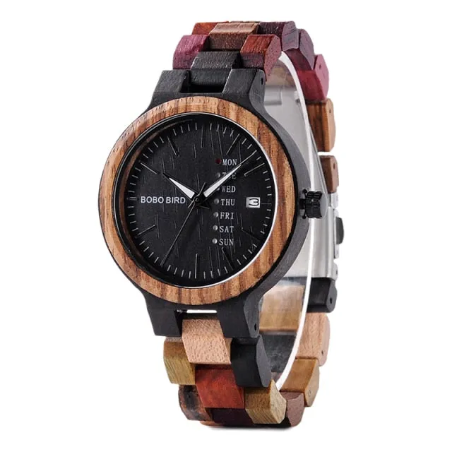 Men Women Quartz Week Date Timepiece