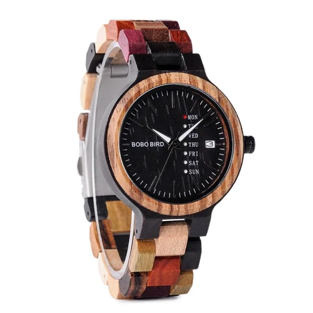 Men Women Quartz Week Date Timepiece