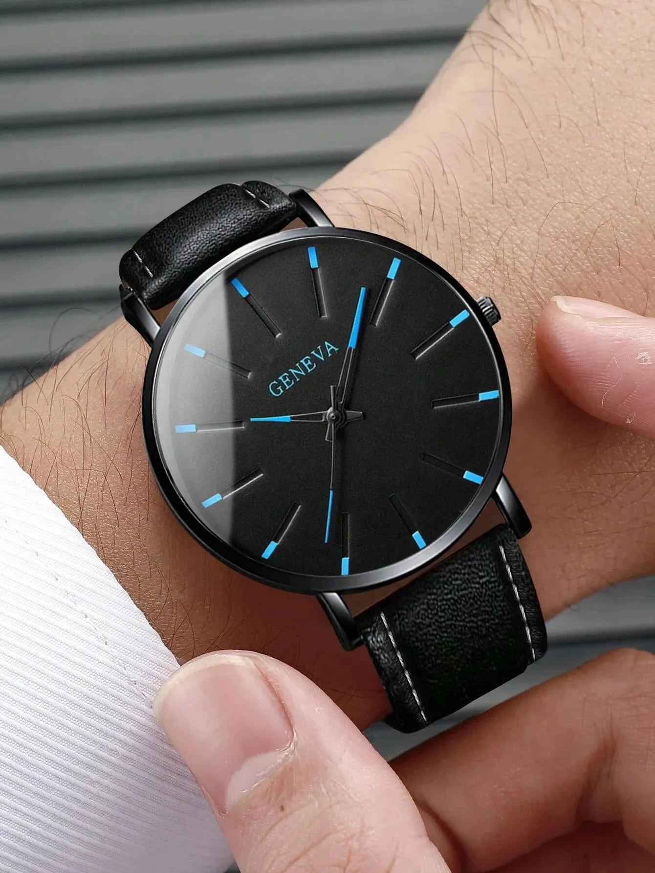 Minimalist Ultra Thin Men's Watch Set