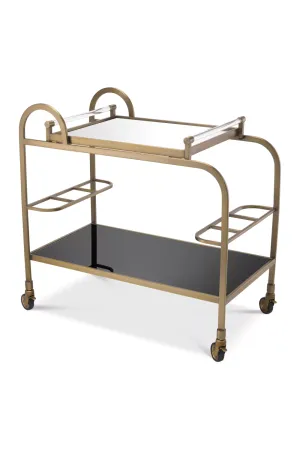 Modern Brushed Brass Trolley | Eichholtz Montreuil