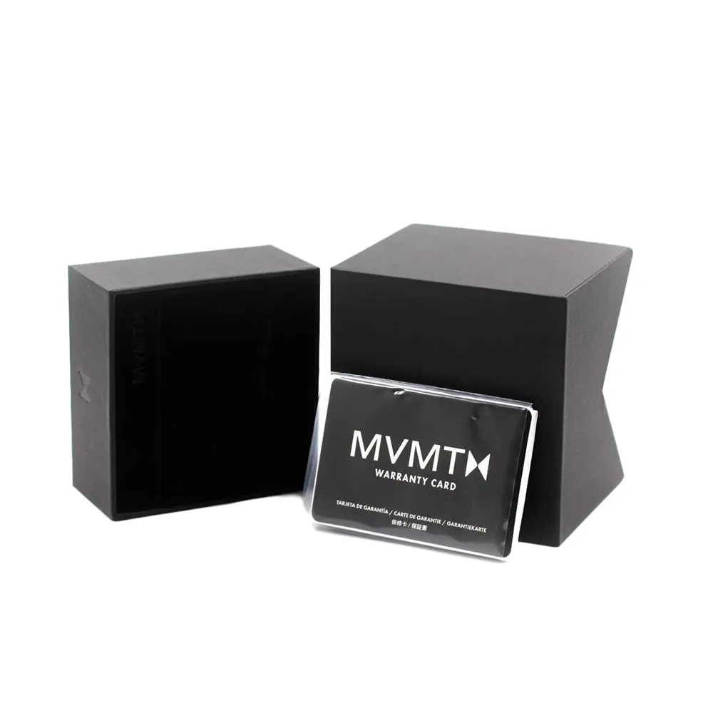 MVMT Chrono 40MM Black Leather Men's Watch - DMC02BLBL