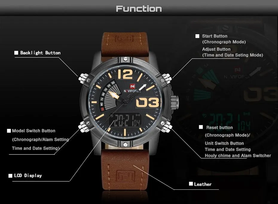 NAVIFORCE Fashion Sport Watch