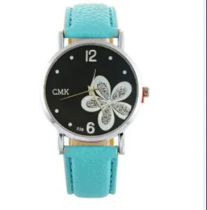 New Ultra-thin Fashion Watches Women Leather Strap Flower Female Clock Ladies Quartz Wrist Watch Montre Femme Relogio Feminino