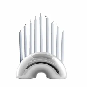 Nosh Menorah - Chrome