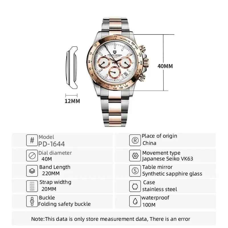 Pagani Design PD-1644 Quarzuhr mit Chronograph
