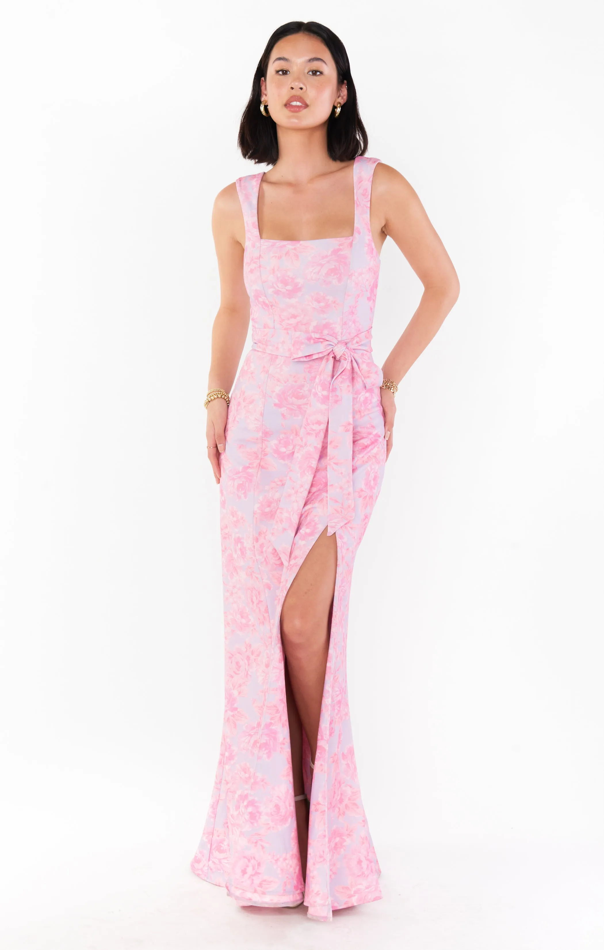 Paris Gown ~ Blushing Floral Stretch
