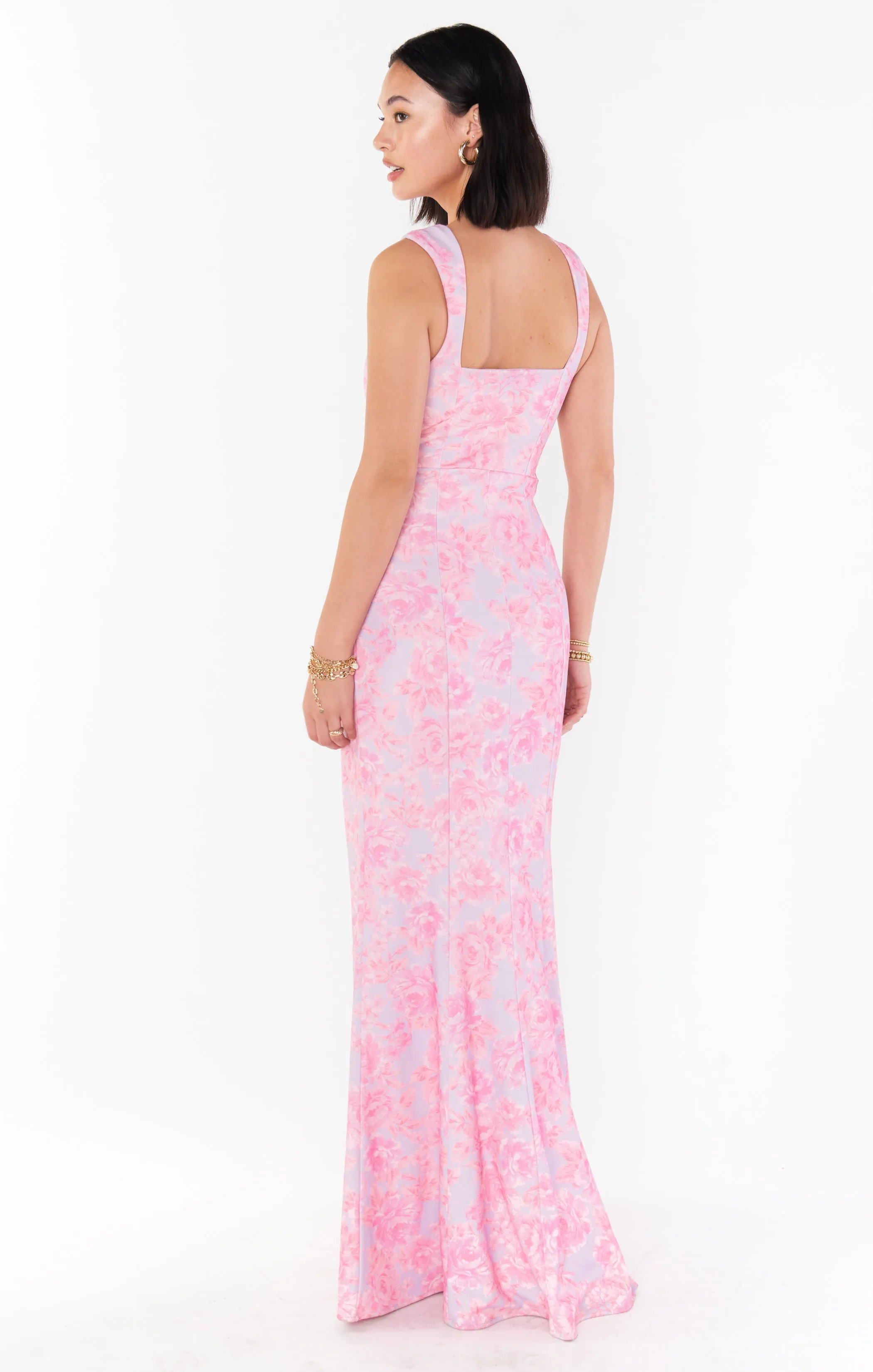 Paris Gown ~ Blushing Floral Stretch