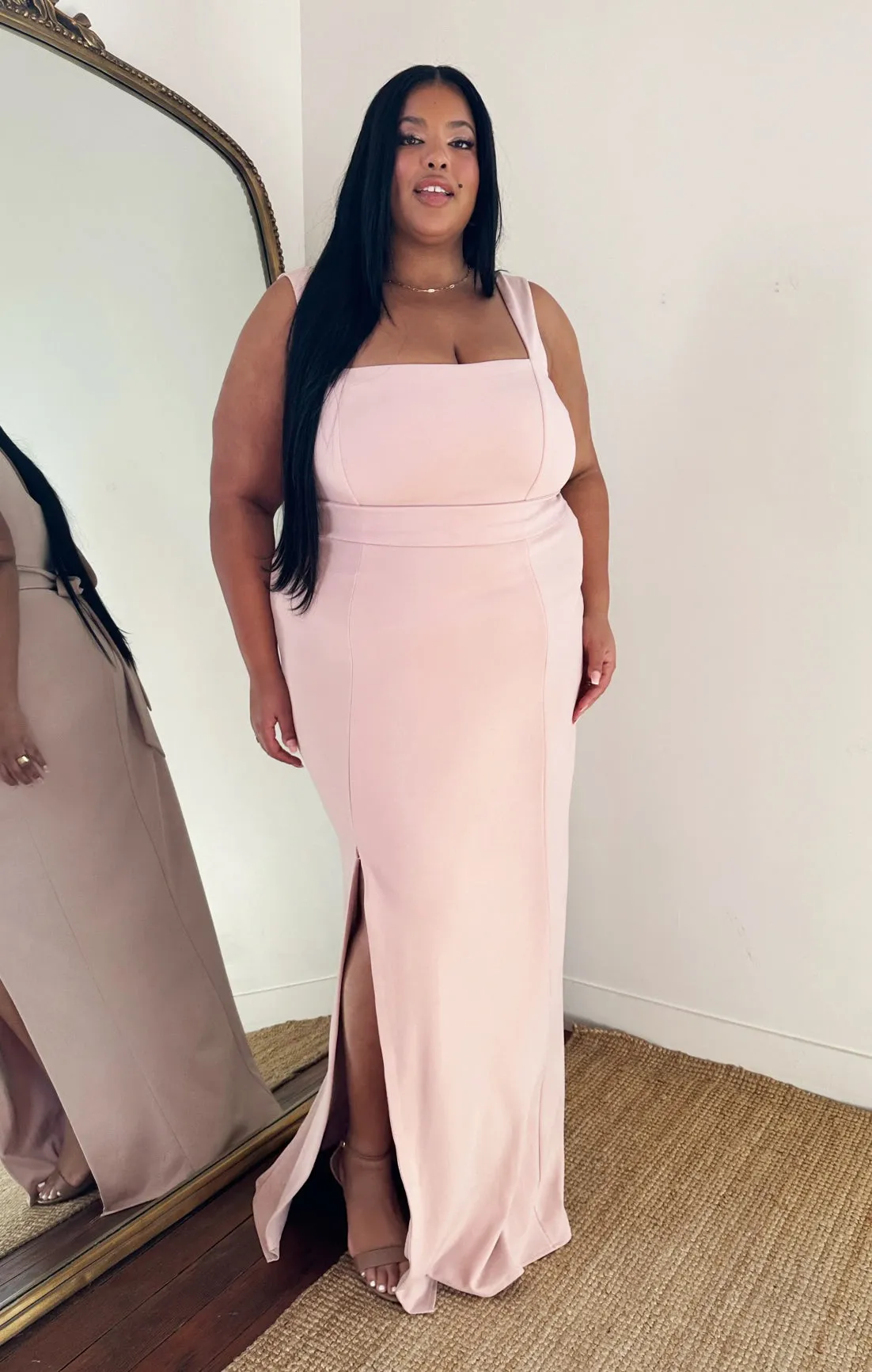 Paris Gown ~ Dusty Blush Stretch