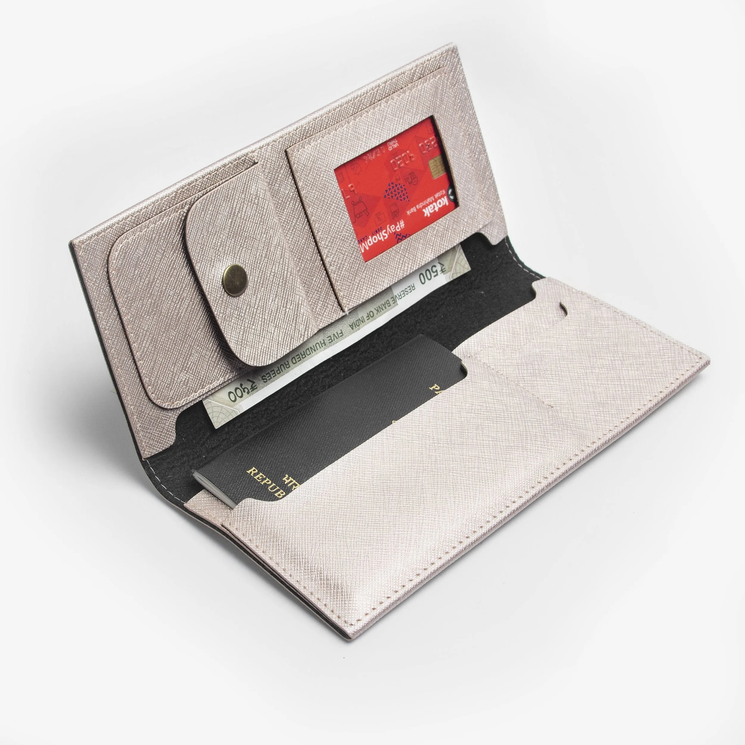 Personalised Travel Wallet - Rose Gold