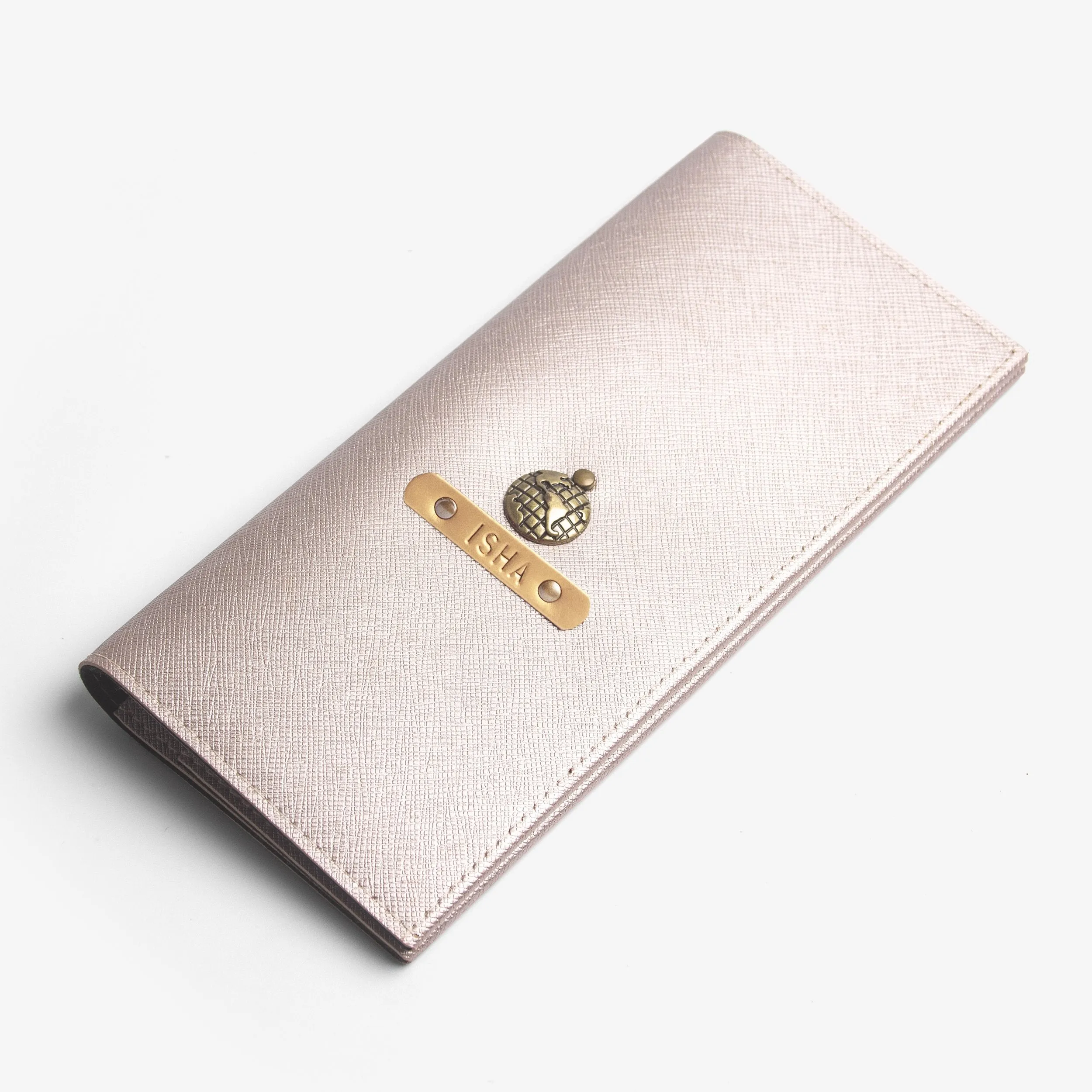 Personalised Travel Wallet - Rose Gold