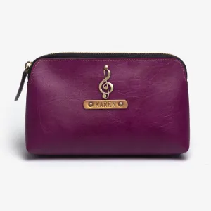 Personalized Carry All/Makeup Pouch - Magenta