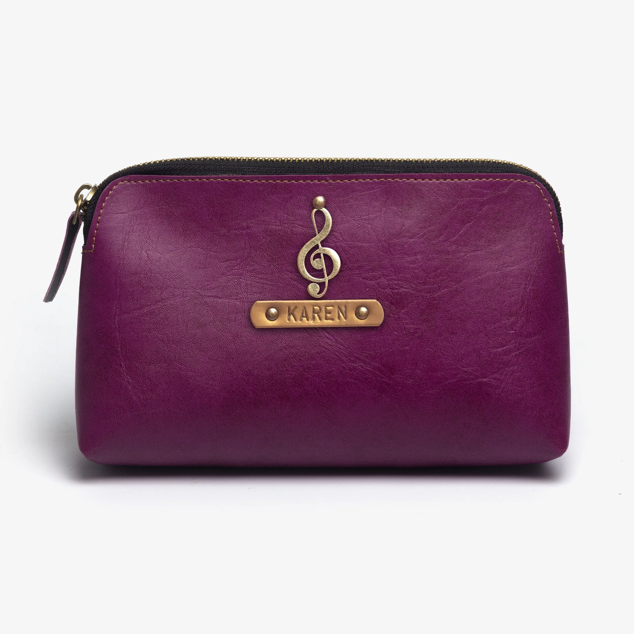 Personalized Carry All/Makeup Pouch - Magenta