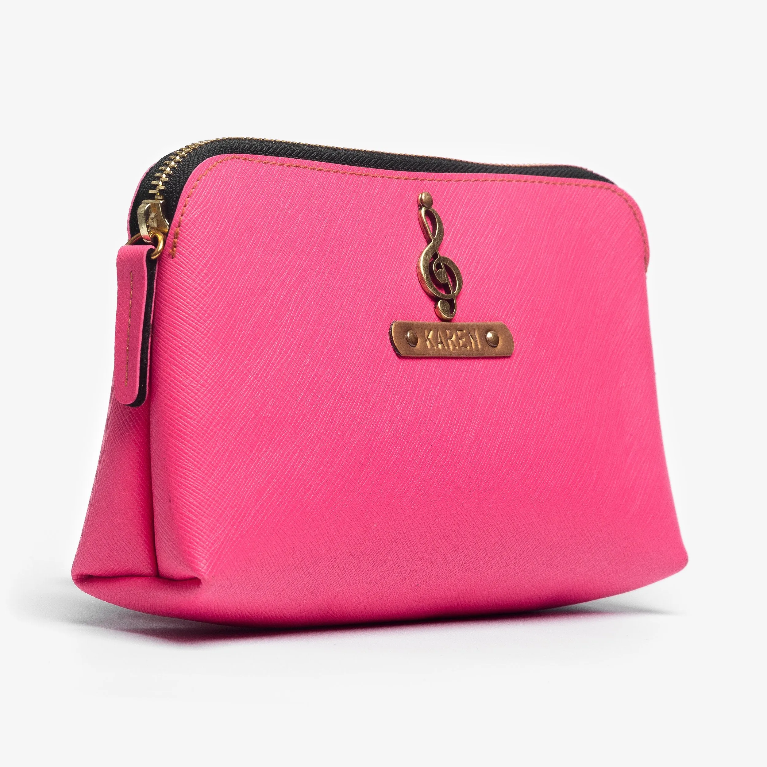 Personalized Carry All/Makeup Pouch - Pink