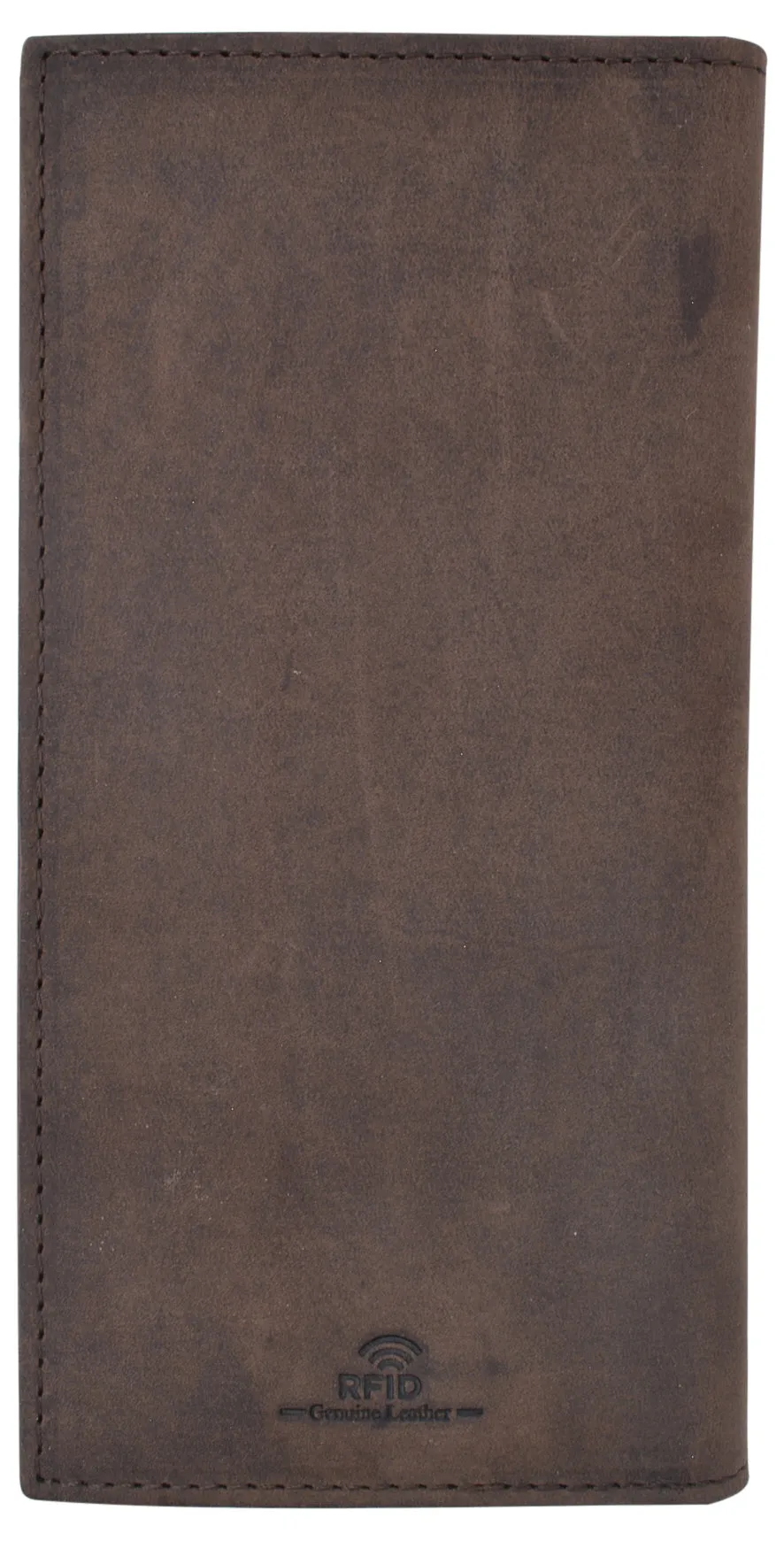 RFID Blocking Leather USA Checkbook & Register Cover Holder Case Slim Wallet For Men & Women