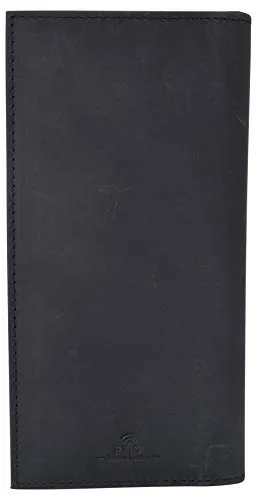 RFID Blocking Leather USA Checkbook & Register Cover Holder Case Slim Wallet For Men & Women