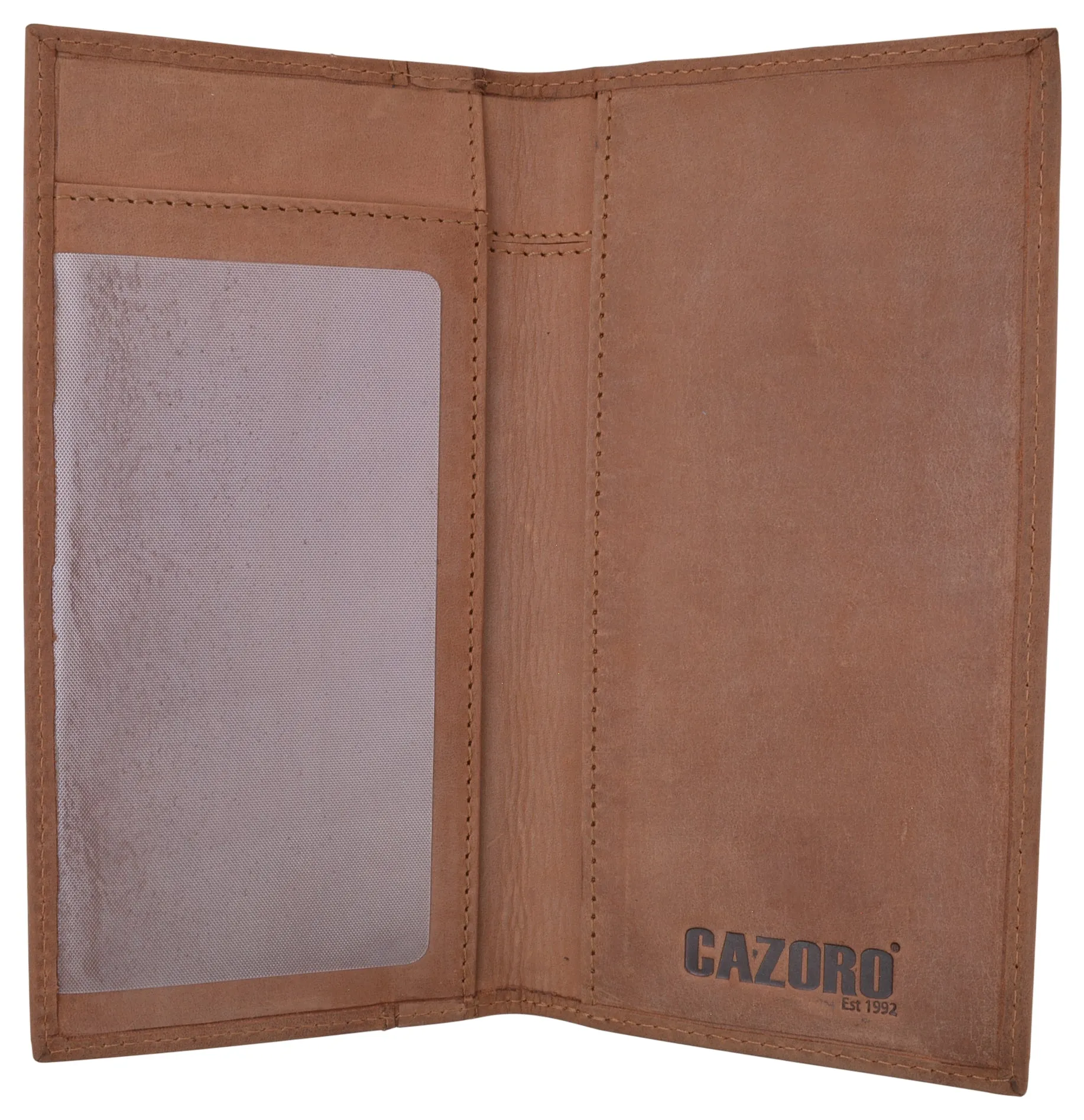 RFID Blocking Leather USA Checkbook & Register Cover Holder Case Slim Wallet For Men & Women