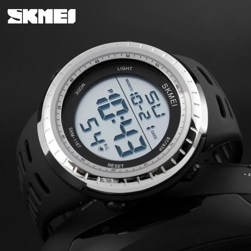 SKMEI Shock Resistant Watch For Sports and Outdoor with Led