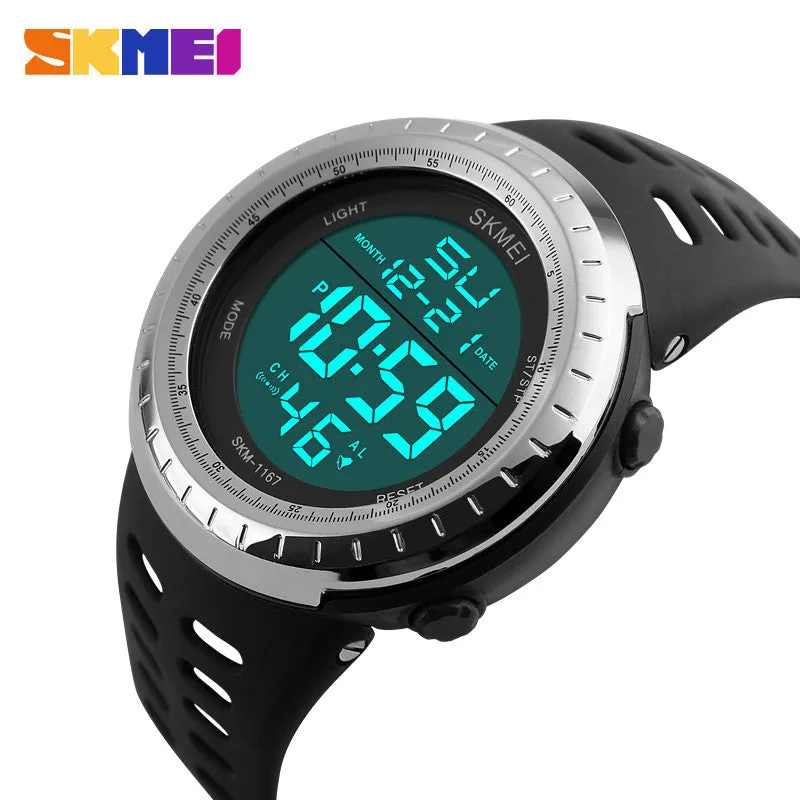 SKMEI Shock Resistant Watch For Sports and Outdoor with Led
