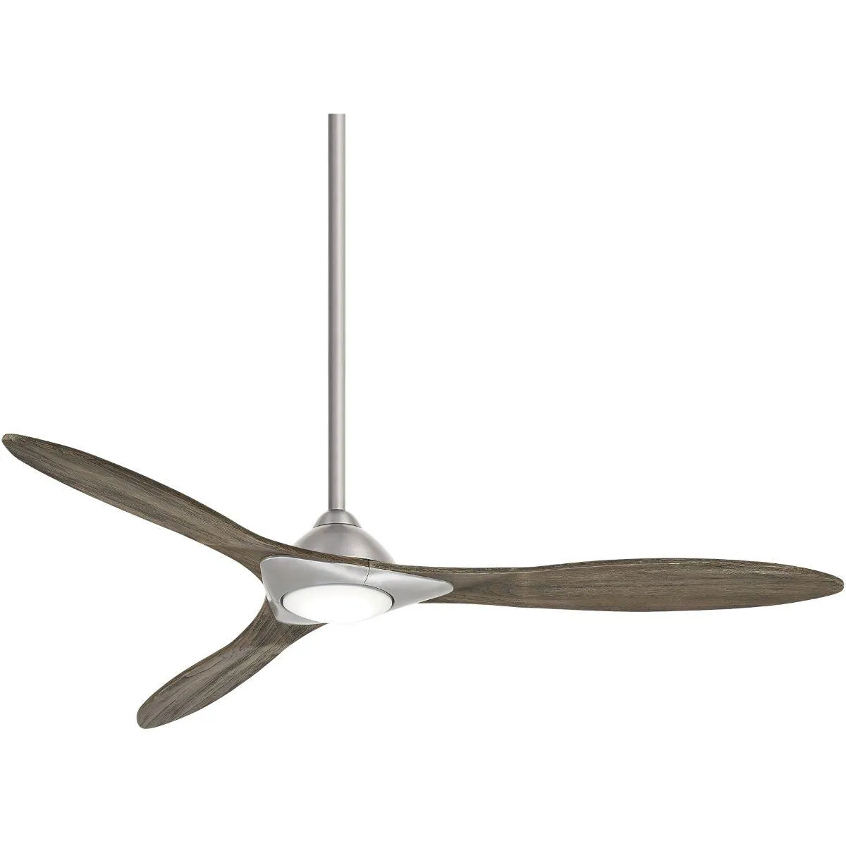 Sleek LED 60" Smart Ceiling Fan with Remote, Brushed Nickel