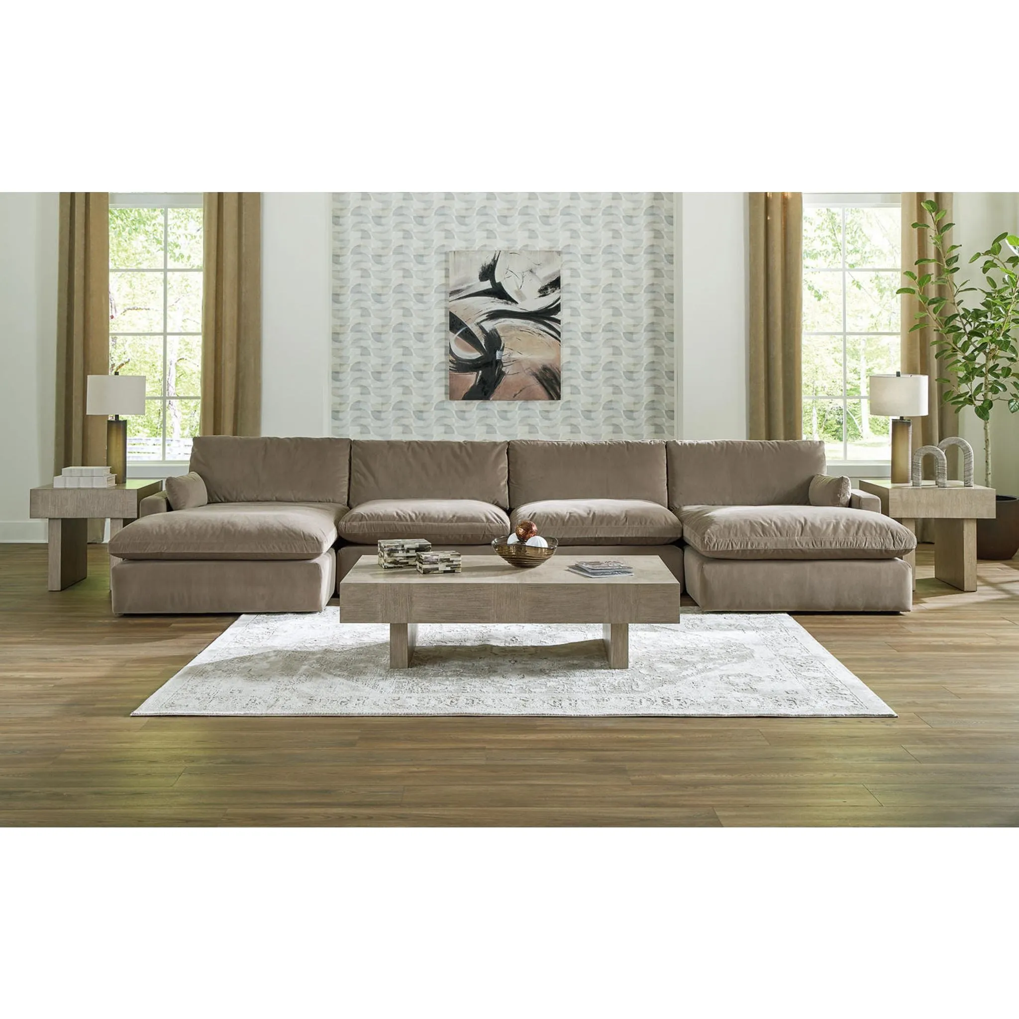 Sophie 4 Piece Modular Sectional with Dual Chaise