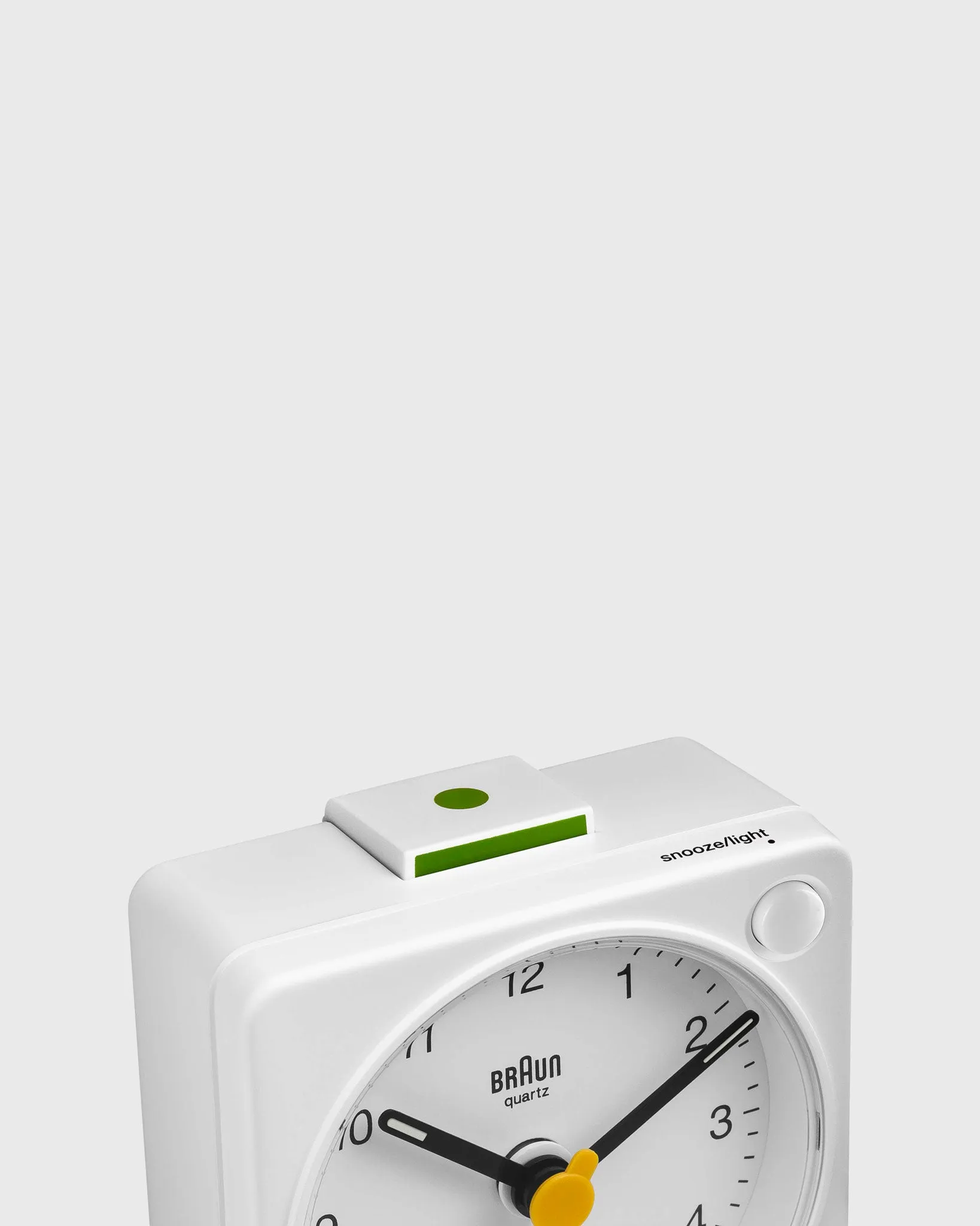 Travel Alarm Clock in White