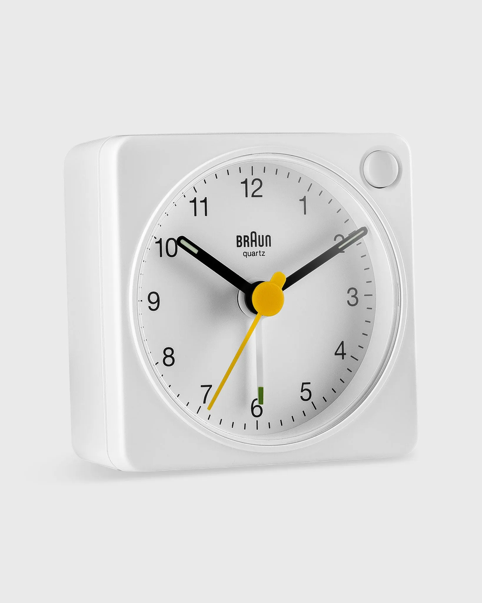 Travel Alarm Clock in White