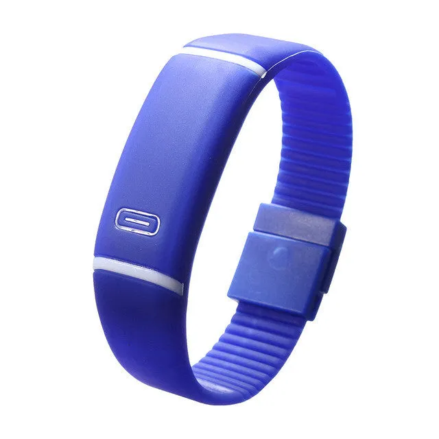 Upgrade Section Waterproof LED Bracelet Watches Children Women Watch Men Digital Silicone Wristwatch Sports Shock Fashion Clock