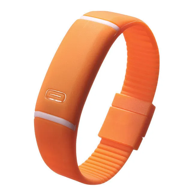 Upgrade Section Waterproof LED Bracelet Watches Children Women Watch Men Digital Silicone Wristwatch Sports Shock Fashion Clock