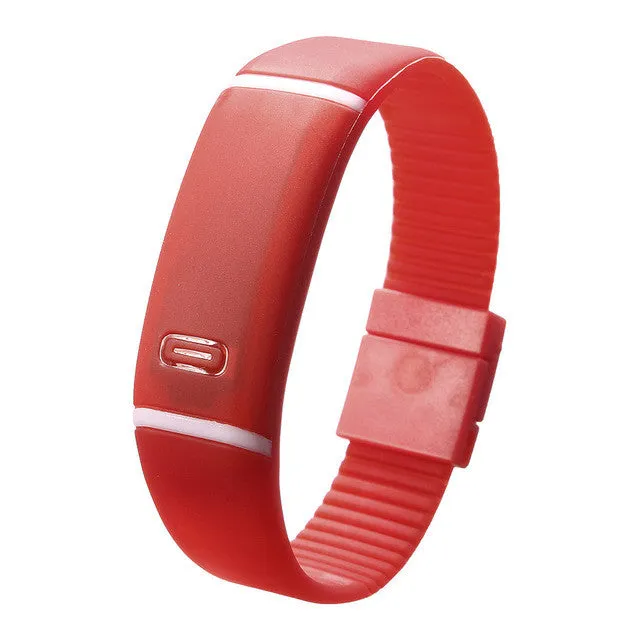 Upgrade Section Waterproof LED Bracelet Watches Children Women Watch Men Digital Silicone Wristwatch Sports Shock Fashion Clock