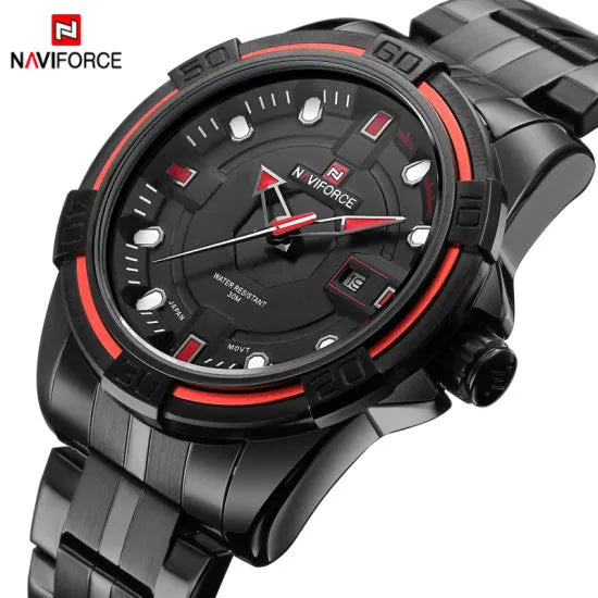 Watches Men NAVIFORCE Brand Full Steel Army Military Watches Men's Quartz Hour Clock Watch Sports Wrist Watch relogio masculino