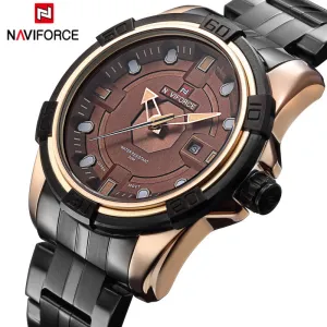 Watches Men NAVIFORCE Brand Full Steel Army Military Watches Men's Quartz Hour Clock Watch Sports Wrist Watch relogio masculino