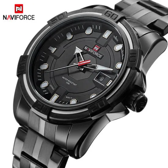 Watches Men NAVIFORCE Brand Full Steel Army Military Watches Men's Quartz Hour Clock Watch Sports Wrist Watch relogio masculino