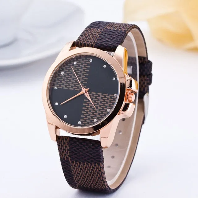 Women Watches reloj mujer Fashion Luxury brand Bear Quartz Wristwatches Leather Belt Casual Watch Clock Gift Relogio Feminino