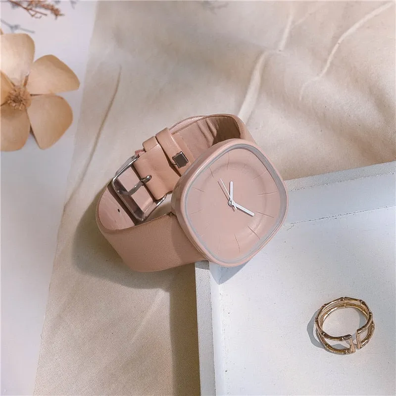 Women&#39;s Watches Brand Sport Style Fashion Ladies Watch Leather Watch Women Girls Female Quartz Wristwatches Montre Femme