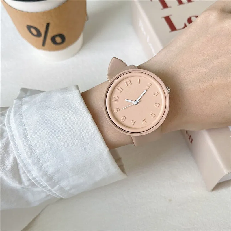 Women&#39;s Watches Brand Sport Style Fashion Ladies Watch Leather Watch Women Girls Female Quartz Wristwatches Montre Femme