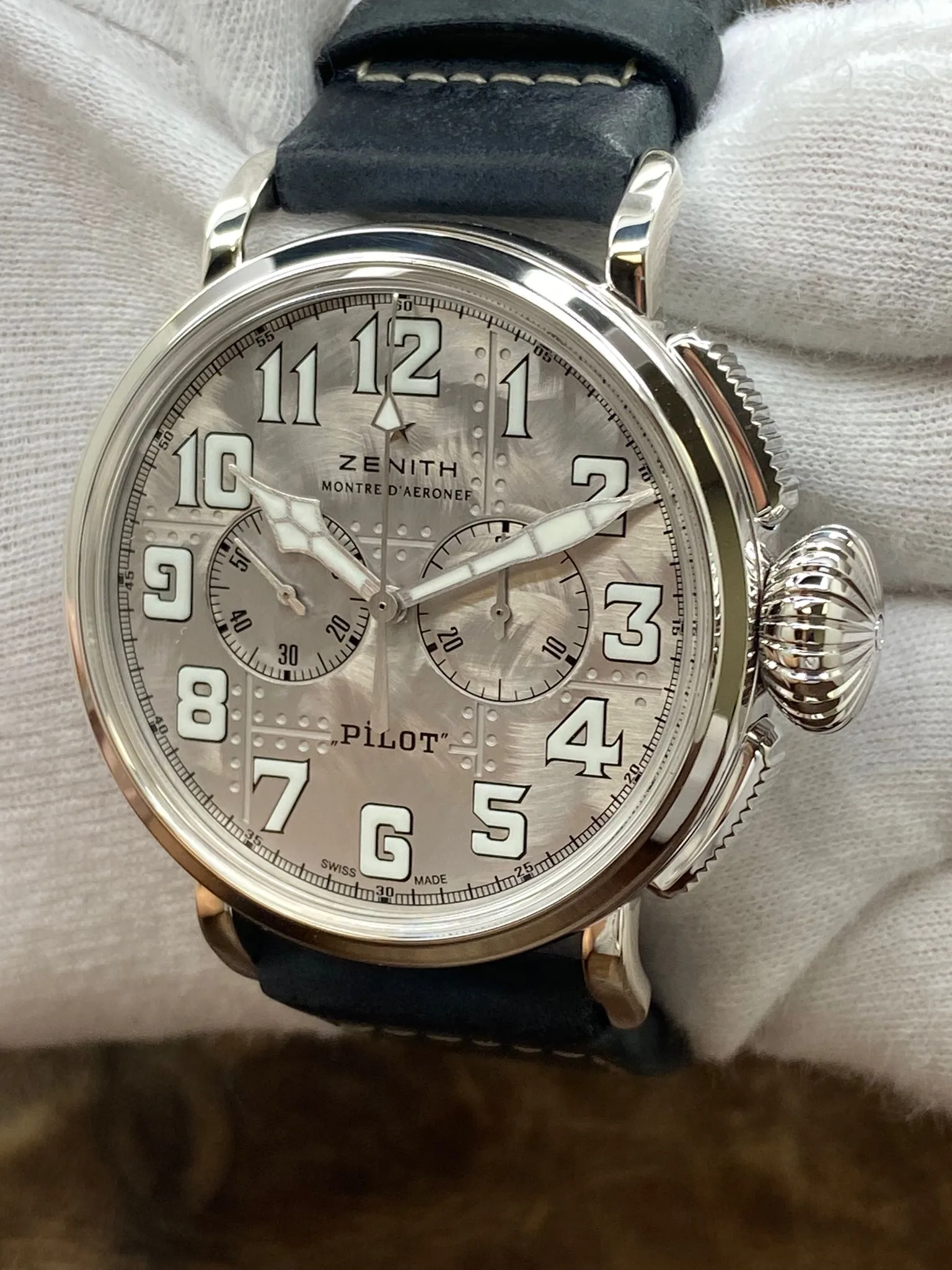 Zenith Zenith Pilot Type 20 Chronograph L.E 250pcs 05.2430.4069 Silver Dial Automatic Men's Watch